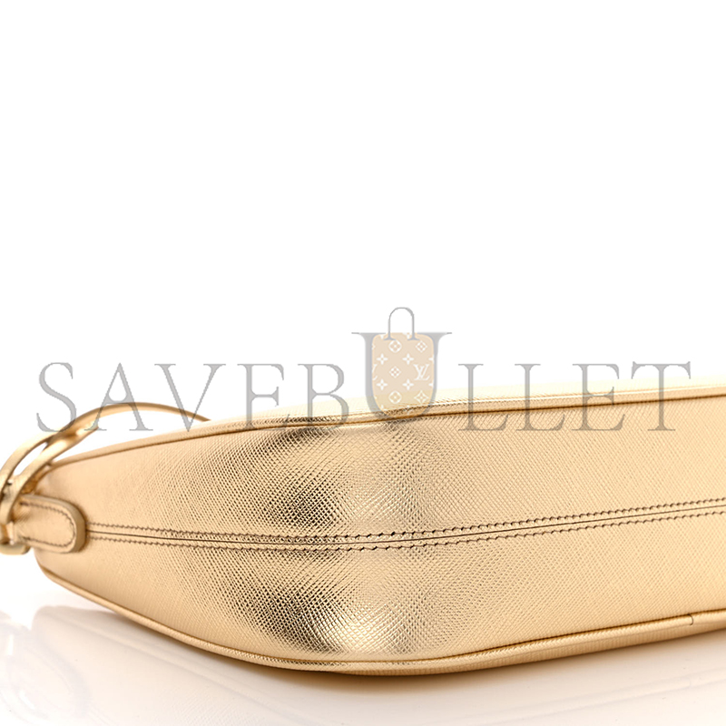 Pra*a platino re-edition saffiano leather sacca mini bag 1bc204 (23*17*6.5cm)